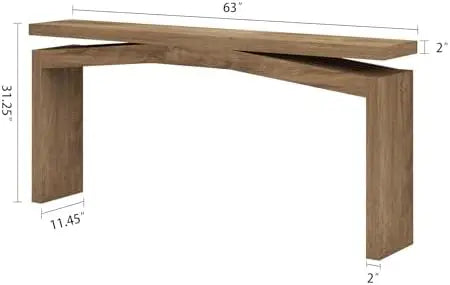Console Tables for Entryway 63-Inch, Wooden Sofa Tables Narrow Long Behind Couch Farmhouse, Modern Entryway Tables