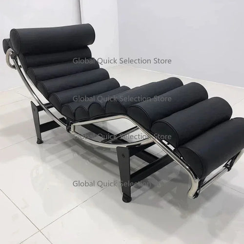 The Corbusier Lounge Chair — Stainless Steel & Leather