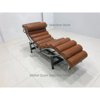 The Corbusier Lounge Chair — Stainless Steel & Leather