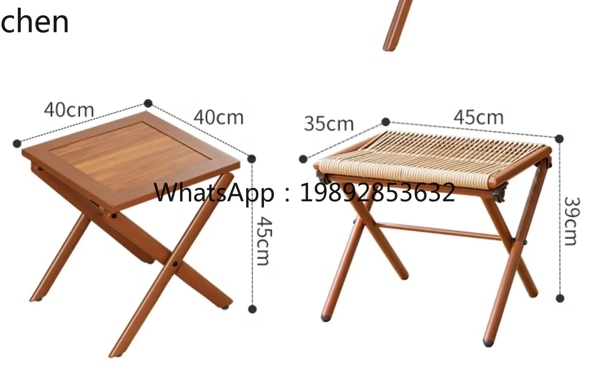 r5.13   Balcony Lounge Chair Home Casual Folding Chair Garden Tea Table  Sofa Terrace Chair